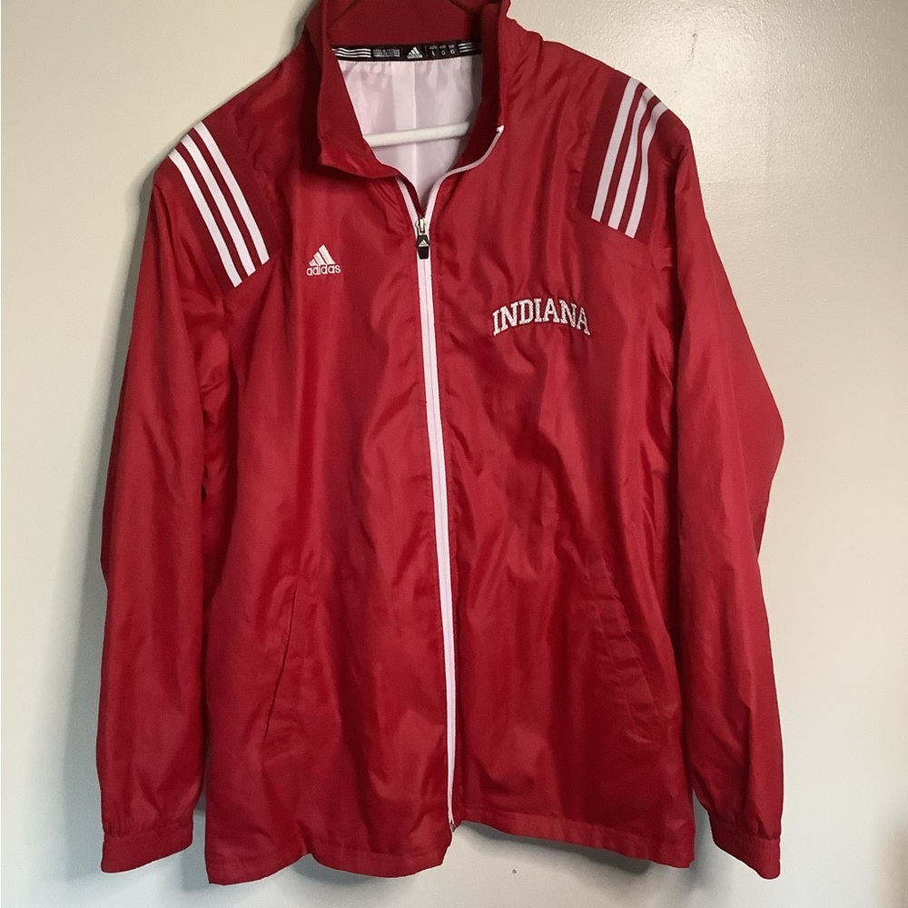 Indiana University - Adidas Red Jacket with White Lining